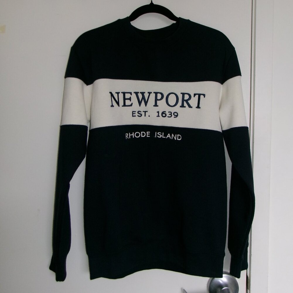 Navy and White "Newport Rhode Island" Sweatshirt